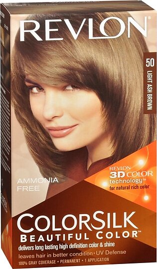 Revlon ColorSilk Hair Color Light Ash Brown 50 – 1 EA