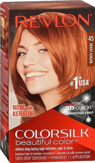Revlon ColorSilk Hair Color Bright Auburn 45 – 1 EA