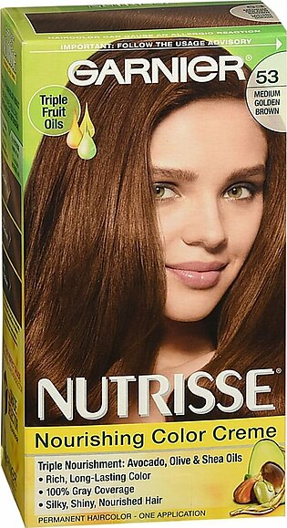 Garnier Nutrisse Nourishing Color Creme Haircolor Medium Golden Brown 53 – 1 EA