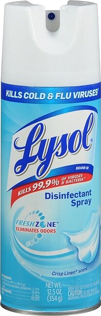 LYSOL Disinfectant Spray Crisp Linen Scent – 12.5 OZ