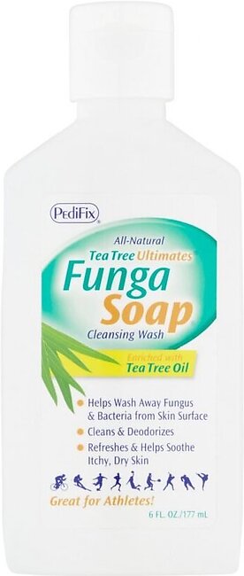 PediFix Tea Tree Ultimates FungaSoap Cleansing Wash 6 OZ
