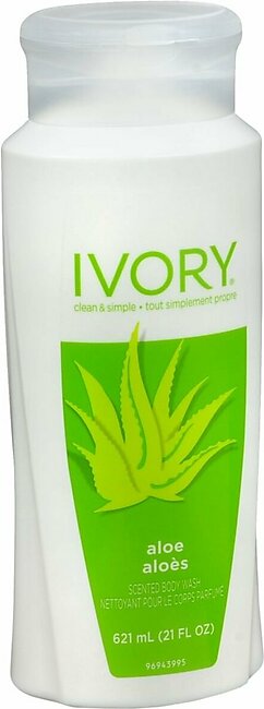 Ivory Clean & Simple Scented Body Wash Aloe – 21 OZ