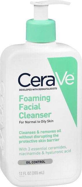 CeraVe Foaming Facial Cleanser – 12 OZ