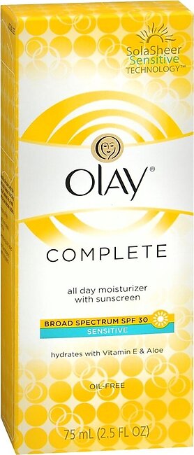 OLAY Complete All Day Moisturizer with Sunscreen SPF 30 Sensitive – 2.5 OZ