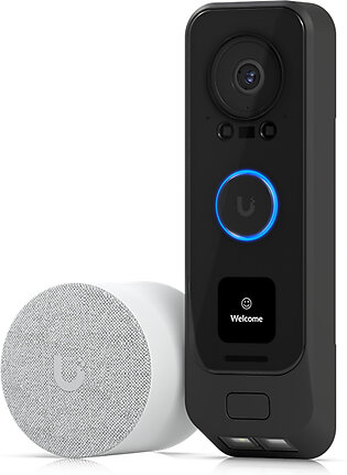 UBIQUITI UniFi Protect G4 Doorbell Pro PoE Kit, 2MP Camera, Secondary 2MP Package Camera, IR Up To 20ft, Includes PoE Chime, Doorbell is PoE
