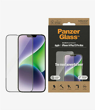 PANZER GLASS Apple iPhone 14 Plus / iPhone 13 Pro Max Screen Protector Ultra-Wide Fit - (2785), AntiBacterial, Scratch Resistant, Shock Resistant