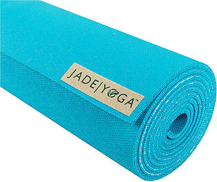 Jade Yoga Harmony Mat - Sky Blue & Etekcity Scale for Body Weight and Fat Percentage - Black Bundle