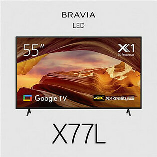 Sony Bravia X77L TV 55" Entry 4K (3840 x 2160), 450-cd/m2 Brightness, HDR10, HLG, Android TV, Google TV Onsite