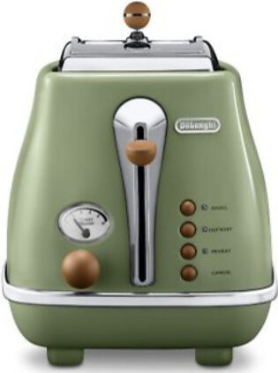 Icona Vintage Olive Green 2-Slice Toaster ...