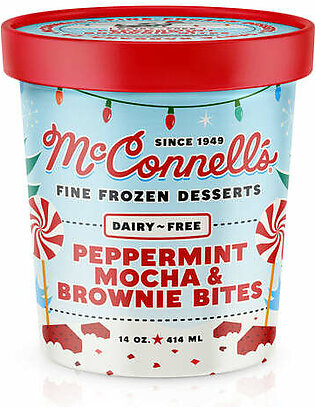 // required for splitting variants
      // see ProductView
      window.productJSON = {
"id":7253250670655,
"title":"Dairy-Free Peppermint Mocha \u0026 Brownie Bites",
"handle":"dairy-free-peppermint-mocha-brownie-bites",
"description":"\u003cmeta charset=\"utf-8\"\u003e\n\u003cp\u003e\u003cspan style=\"font-family: -apple-system, BlinkMacSystemFont, 'San Francisco', 'Segoe UI', Roboto, 'Helvetica Neue', sans-serif; font-size: 0.875rem;\"\u003eDecadent, house-baked, gluten-free brownies, folded into peppermint-spiked mocha \"cream\", with swirls of rich, chocolate ganache. Very merry, indeed.\u003cbr\u003e\u003cbr\u003eINGREDIENTS:\u003c\/span\u003e Oat Milk Base (Water, Oat Flour, Tapioca Syrup, Coconut Oil, Sugar, Cocoa Butter, Sunflower Lecithin, Guar Gum), Chocolate Swirl (Water, Organic Tapioca Syrup, Cane Sugar, Semi-Sweet Chocolate (Sugar, Unsweetened Chocolate, Cocoa Butter), Guittard® Cocoa, Vanilla Extract, Salt), Brownies (Brown Sugar, Oat Flour, Buttery Spread (Canola Oil, Palm Oil, Water, Salt, Natural Flavor, Sunflower Lecithin, Olive Oil, Lactic Acid, Annatto Extract (Color)), Guittard® Cocoa, Egg Replacer (Potato Starch, Tapioca Flour, Baking Soda, Psyllium Husk Fiber), Vanilla Extract, Baking Soda, Salt), Cooked Cocoa (Water, Guittard® Cocoa, Cane Sugar, Semi-Sweet Chocolate (Sugar, Unsweetened Chocolate, Cocoa Butter)), Peppermint Flakes (Sugar, Rice Syrup, Palm Oil, Beet Juice (For Color), Natural Flavor, Sunflower Lecithin, Coating (Palm Oil)), Coffee, Cane Sugar, Peppermint Oil\u003cbr\u003e\u003c\/p\u003e\n\u003cp\u003e\u003cb\u003e\u003c\/b\u003eGLUTEN FREE, NUT FREE\u003c\/p\u003e\n\u003cp\u003e14 oz. Pint\u003c\/p\u003e",
"published_at":"2023-11-26T21:27:23-08:00",
"created_at":"2023-11-14T10:23:59-08:00",
"vendor":"McConnell's Fine Ice Creams",
"type":"Fine Ice Creams",
"tags":["flag-df"],
"price":1200,
"price_min":1200,
"price_max":1200,
"available":true,
"price_varies":false,
"compare_at_price":null,
"compare_at_price_min":0,
"compare_at_price_max":0,
"compare_at_price_varies":false,
"variants":[{"id":40271138226239,
    "title":"Default Title",
    "option1":"Default Title",
    "option2":null,
    "option3":null,
    "sku":"75209826140",
    "requires_shipping":true,
    "taxable":true,
    "featured_image":null,
    "available":true,
    "options":["Default Title"],
    "price":1200,
    "weight":454,
    "compare_at_price":null,
    "inventory_quantity":-149,
    "inventory_management":null,
    "inventory_policy":"deny",
    "barcode":null}],
"images":["\/\/mcconnells.com\/cdn\/shop\/files\/McConnell_s_Dairy-FreePeppermintMocha_BrownieBites_Front.jpg?v=1700077463","\/\/mcconnells.com\/cdn\/shop\/files\/McConnell_s_Dairy-FreePeppermintMocha_BrownieBites_Back.jpg?v=1700077469"],
"featured_image":"\/\/mcconnells.com\/cdn\/shop\/files\/McConnell_s_Dairy-FreePeppermintMocha_BrownieBites_Front.jpg?v=1700077463",
"options":["Title"],
"content":"\u003cmeta charset=\"utf-8\"\u003e\n\u003cp\u003e\u003cspan style=\"font-family: -apple-system, BlinkMacSystemFont, 'San Francisco', 'Segoe UI', Roboto, 'Helvetica Neue', sans-serif; font-size: 0.875rem;\"\u003eDecadent, house-baked, gluten-free brownies, folded into peppermint-spiked mocha \"cream\", with swirls of rich, chocolate ganache. Very merry, indeed.\u003cbr\u003e\u003cbr\u003eINGREDIENTS:\u003c\/span\u003e Oat Milk Base (Water, Oat Flour, Tapioca Syrup, Coconut Oil, Sugar, Cocoa Butter, Sunflower Lecithin, Guar Gum), Chocolate Swirl (Water, Organic Tapioca Syrup, Cane Sugar, Semi-Sweet Chocolate (Sugar, Unsweetened Chocolate, Cocoa Butter), Guittard® Cocoa, Vanilla Extract, Salt), Brownies (Brown Sugar, Oat Flour, Buttery Spread (Canola Oil, Palm Oil, Water, Salt, Natural Flavor, Sunflower Lecithin, Olive Oil, Lactic Acid, Annatto Extract (Color)), Guittard® Cocoa, Egg Replacer (Potato Starch, Tapioca Flour, Baking Soda, Psyllium Husk Fiber), Vanilla Extract, Baking Soda, Salt), Cooked Cocoa (Water, Guittard® Cocoa, Cane Sugar, Semi-Sweet Chocolate (Sugar, Unsweetened Chocolate, Cocoa Butter)), Peppermint Flakes (Sugar, Rice Syrup, Palm Oil, Beet Juice (For Color), Natural Flavor, Sunflower Lecithin, Coating (Palm Oil)), Coffee, Cane Sugar, Peppermint Oil\u003cbr\u003e\u003c\/p\u003e\n\u003cp\u003e\u003cb\u003e\u003c\/b\u003eGLUTEN FREE, NUT FREE\u003c\/p\u003e\n\u003cp\u003e14 oz. Pint\u003c\/p\u003e"};