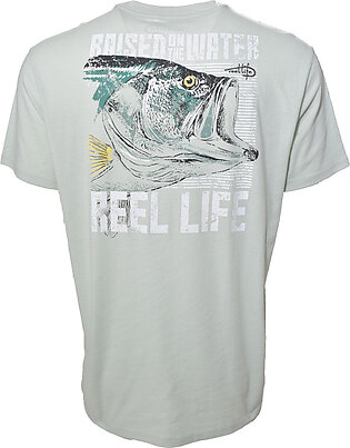Reel Life Men's Bass Head Short Sleeve T-Shirt