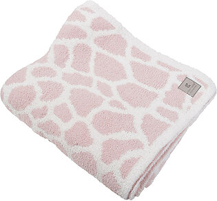 Cozy Lux Pink Giraffe Cozy Blanket