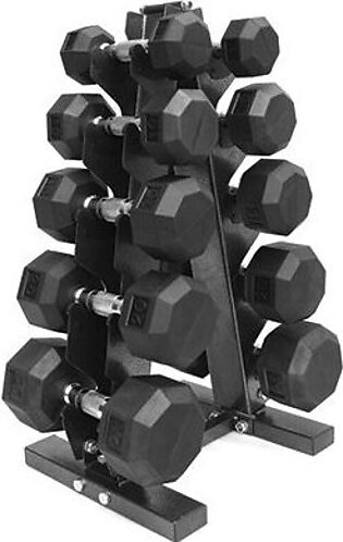 Xprt Fitness 150lb Dumbbell Set with Storage Rack
