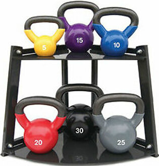 Xprt Fitness 105lb. Kettlebell Set with Storage Rack