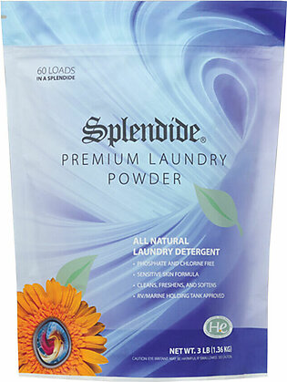 Splendide Premium HE Laundry Powder Detergent, 3 lbs.