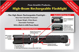 Rechargeable Headlamp Hands-Free Work Light 400 Lumen Flashlight