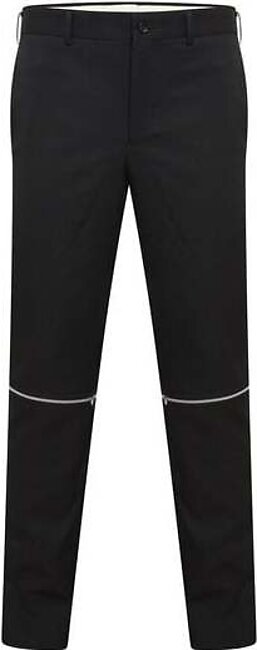 Zippered Wool Trousers
