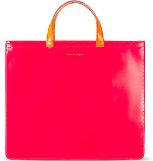 Super Fluo Leather Bag Pink/Yellow