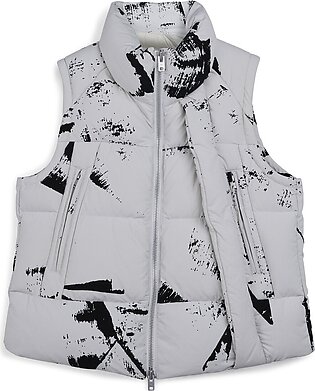 Graphic Flock Puffer Vest