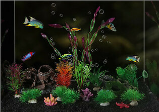 Teocenka Fish Tank Decorations, 18 Pack Aquarium Decorations..