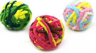 Cat Toys Balls Colorful Yarn with Bell Cat Chase Balls, Rain..