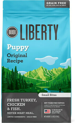 BIXBI Liberty Grain Free Dry Dog Food, Original Recipe Puppy..