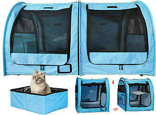 Totoro ball Double Cat Carrier for 2 Cats Portable Soft-Side..
