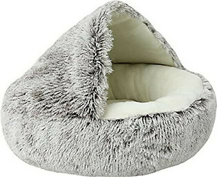 YcLiceMort Small Dog Bed Cat Bed with Hooded Blanket, Cat Be..