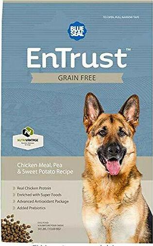 ENTRUST Grain Free Chicken Meal, Pea & Sweet Potato Recipe P..