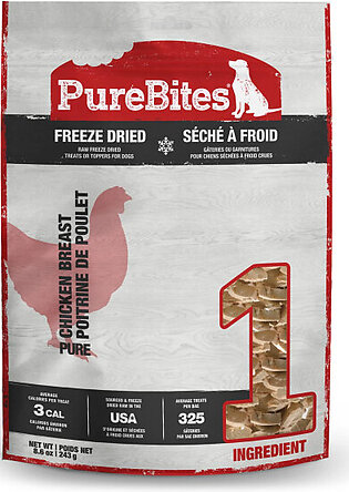 PureBites Freeze Dried RAW Chicken Breast Treats for Dogs, 8..