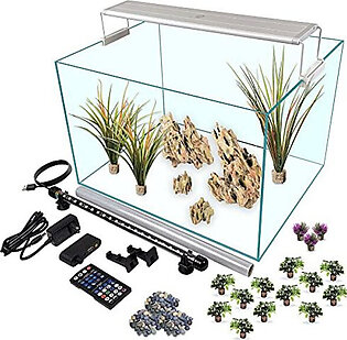 Serene 13 Gallon Aquarium Starter Kit with 24hr Programmable..
