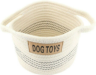 Midlee Dog Toy Rope Cotton Basket (Small)