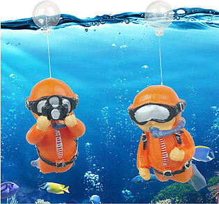 ZUOFANG 2Pcs Floating Aquarium Decorations, Small Fish Tank ..