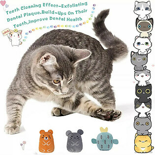 Catnip Cat Toys, 6pcs Pillow Funny Cat Chew Toy Teeth Cleani..