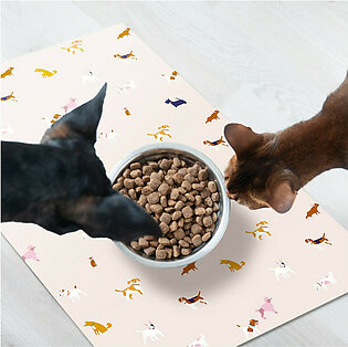 Art Maison Dog Bowl Mat for Food and Water, Pet Food Mat, Do..