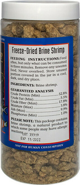 San Francisco Bay Brand Freeze-Dried Brine Shrimp 1.48-Ounce..