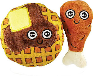 Mad Cat Chicken and Waffles Catnip & Silvervine Plush Cat To..