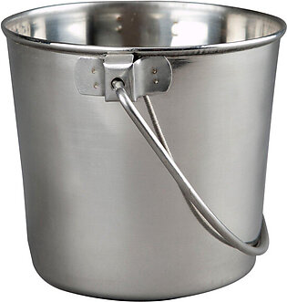 Advance Pet Products Heavy Stainless Steel Round Bucket, 9-Q..