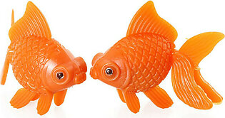 Magic&shell Plastic Gold Fish 10PCS 2 Inches Long Orange Col..