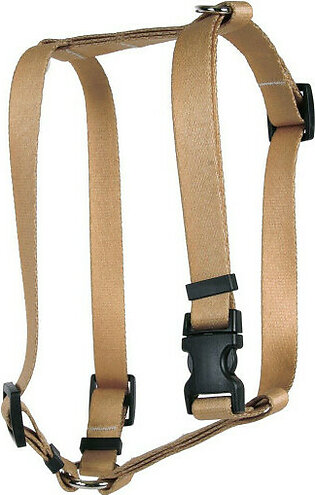 Yellow Dog Design Tan Simple Solid Roman Style H Dog Harness..