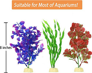 Bosmarlin Artificial Aquarium Plants, Plastic Fish Tank Plan..