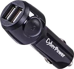 CyberPower CPTDC2U Travel Charger (2) 2.1A USB Port - DC Auto Power Plug