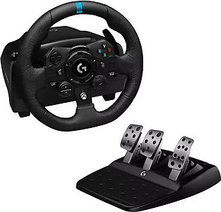Logitech G923 Gaming Steering Wheel, Gaming Pedal