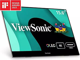ViewSonic VX1655-4K-OLED - 15.6" 4K UHD OLED Portable Monitor w/ 60W USB-C, mini HDMI, 100% DCI-P3 - 400 cd/m