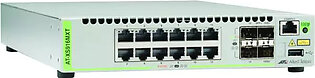 Allied Telesis 12-Port 100/1000/10G Base-T (RJ-45) Stackable Switch with 4 SFP/SFP+Slot