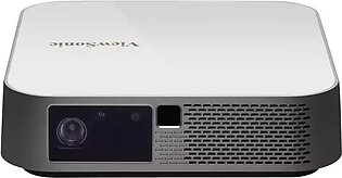 ViewSonic M2e 1080p Portable Projector with 400 ANSI Lumens, H/V Keystone, Auto Focus, Harman Kardon Bluetooth Speakers, HDMI, USB C, 16GB Storage, Stream Netflix with Dongle
