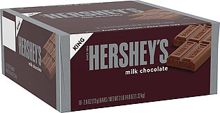Hershey's King Size Milk Chocolate Bars, 2.6 oz, 18-count