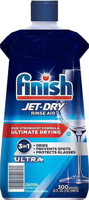 Finish Jet-Dry Ultra Rinse Aid, Dishwasher Rinse and Drying Agent (32 fl. oz.)