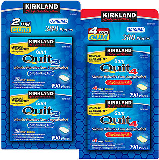 Kirkland Signature Quit Gum 2 mg. or 4 mg., 380 Pieces