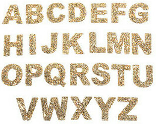 Muka 52 Pcs 2" Rhinestone Letters Patch Iron-on A-Z Alphabet Applique Patches for...